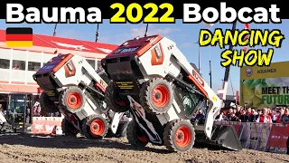 Bobcat Dancing Show at Bauma 2022 - Messe München - Bobcat S76 + bolt-On/Bolt-Off Quad Track Demo
