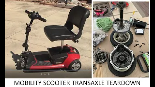 Mobility Scooter Transaxle Teardown / Disassemble / Repair