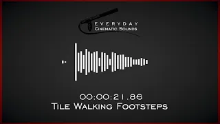 Footsteps on Tile in Large Room with Echo | HQ Sound Effects