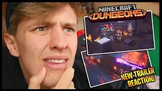 REACTING To Minecraft Dungeons New GAMEPLAY Trailer... | *Release Date* | My Thoughts!