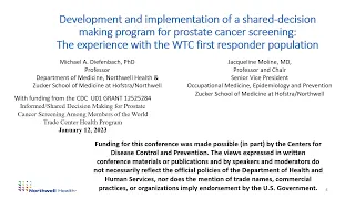 Informed/Shared Decision Making for Prostate Cancer Screening: Members of the WTC Health Program