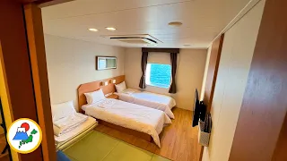 🚢 Japan’s Overnight Ferry in Western and Japanese style Room | 12hour journey from Fukuoka to Osaka