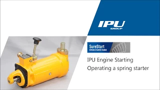 Operating a spring starter - IPU Engine Starting