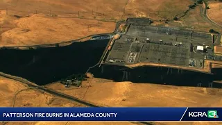 LIVE | Here's an aerial view of a new grass fire burning in the Altamont area of Alameda County