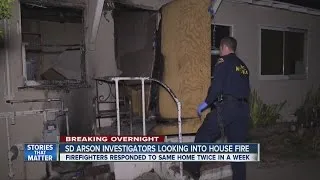 Man found asleep in burning City Heights home arrested