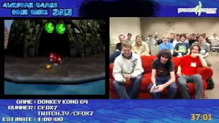 Donkey Kong 64 SPEED RUN in 0:53:40 by Cfox7 (Awesome Games Done Quick 2013) N64