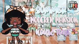 SUMMER MODERN MANSION HOUSE TOUR!💐⭐️| *with voice*🔊