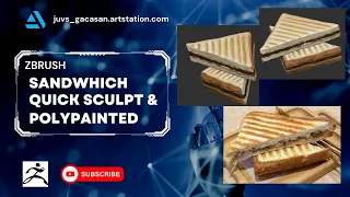 Zbrush Sandwhicj Quick Sculpt And Polypainted │ 3D print model  STL #3dprinting