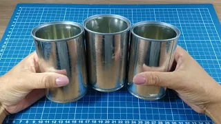 2 IDÉIAS INCRÍVEIS COM LATAS RECICLADAS ❤️