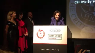 Timothée Chalamet acceptance speech at the London Film Critics’ Circle Awards