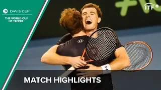 Murray/Murray (Great Britain) vs Groth/Hewitt (Australia) | Davis Cup Highlights | ITF