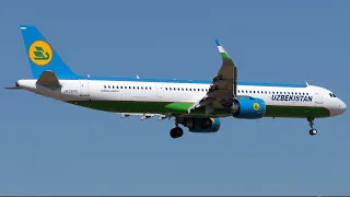 Посадка в Лондоне(Аэропорт Хитроу - LHR). Самолёт Airbus A321-200 neo. Uzbekistan Airways. 19.08.22.