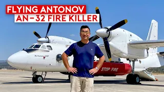 A Thrilling Flight on Aerial Firefighting Antonov An-32