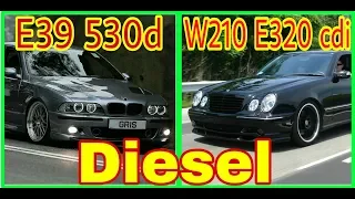 BMW 530d (e39) vs MB E320 cdi (w210) - Acceleration