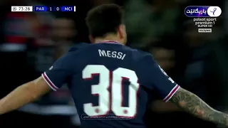 Leo Messi first goal with psg in champions league...Psg Vs Man city extended highlights