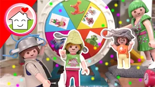 Playmobil Familie Hauser - Kostüm Challenge mit Glücksrad - Fasching Karneval Fastnacht