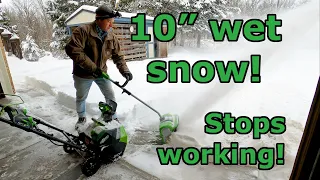 ✅ Too Much To Handle? Battery Powered Snow Shovel vs Snow Blower - Greenworks 40v GMax - 10in Snow