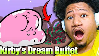 Something About Kirby's Dream Buffet ANIMATED (Loud Sound Warning) 🍓🎂🍓 REACTION