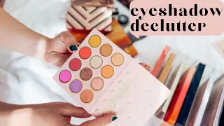 ✨EYESHADOW DECLUTTER ✨ my collection of palettes and singles + ORGANIZATION