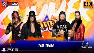 FULL MATCH - Kane and The Undertaker vs. Roman Reigns and Seth Rollins - Tag Team: Summer Slam