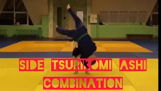 Side tsurikomi ashi combination