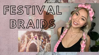 Music Festival Braid Hair Tutorial look for COACHELLA