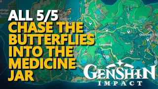 Chase the butterflies into the medicine jar Genshin Impact