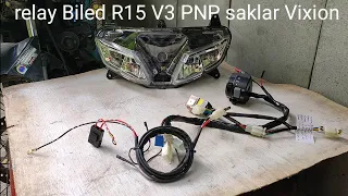 relay Biled R15 V3 PNP saklar Vixion original Minda sinar otomotif