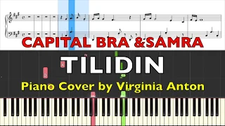 Tilidin Capital Bra & Samra Piano Tutorial Instrumental Cover