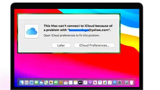 This mac can't connect to iCloud because of a problem with email | Fix