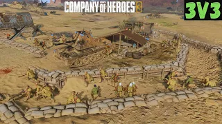 Defensive Hard Counter - British Armor | 3v3 | Company of Heroes 3