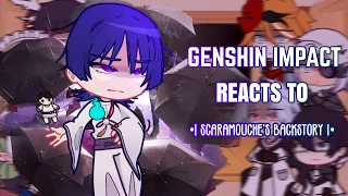 💜✨ Genshin Impact Reacts to Scaramouche backstory || Genshin Impact || Gacha Club