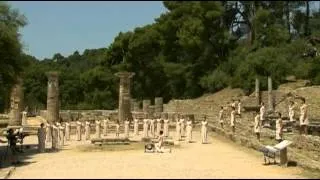 Raw Video: Olympic Torch Lit in Greece