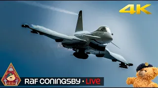 LIVE [4K] RAF TYPHOON ACTION & BLACKJACK DISPLAY • RAF CONINGSBY QRA STATION 10.04.24