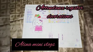 Attendance register decorations idea || simple Attendance register making idea