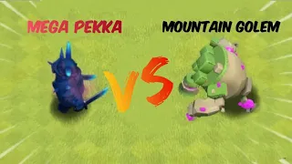 Mountain golem and momma pekka vs every level of cannon who will be the winner #clashofclans #coc