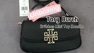 TORY BURCH UNBOXING | Britten Mini Top Handle