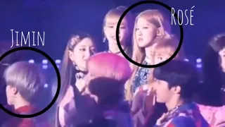 Bts jimin and blackpink rosé Gayo Daejun all moment. 💙