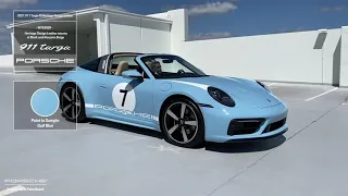 PTS Gulf Blue 911 Targa 4S Heritage Design Edition | 1 of 992 worldwide | Special