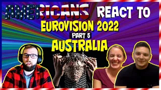 Americans react to Eurovision 2022 AUSTRALIA Sheldon Riley - Not The Same