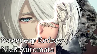 Nier Automata Screencap Redraw [2B Speedpaint]