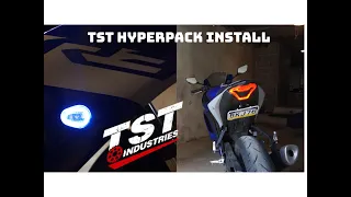 2020 Yamaha R3 - TST HyperPack Install - Integrated Tail Light, Folding License Plate