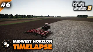 FS19 Midwest horizon Timelapse #6 Harvesting Soybeans & Cultivating