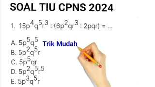 Soal TIU CPNS 2024 #part1