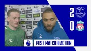 EVERTON 2-0 LIVERPOOL: JORDAN PICKFORD & DOMINIC CALVERT-LEWIN POST-MATCH REACTION!