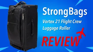 VORTEX 21 Flight Crew Luggage Roller by StrongBags *REVIEW*