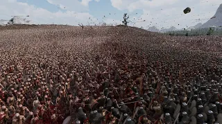 250,000 Spartan and Roman Army vs 3 Million Zombies Ultimate Epic Battle Simulator 2