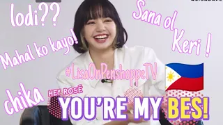 Blackpink Lisa Learn Filipino Words [FULL] - Lisa on Penshoppe TV