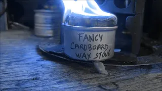 Fancy Cardboard Wax Stove