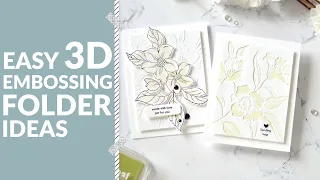 2 EASY Ideas for 3D Embossing Folders | Altenew Take 2 With Therese!